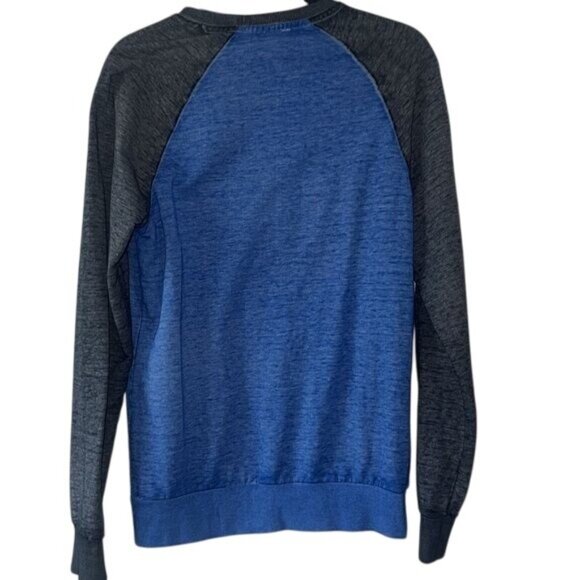 Chevrolet American Classic Logo Sweatshirt S Blue & Gray Raglan Sleeves GM Offic - Picture 4 of 6